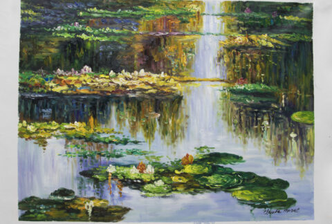 Monet Water Lilies Painting